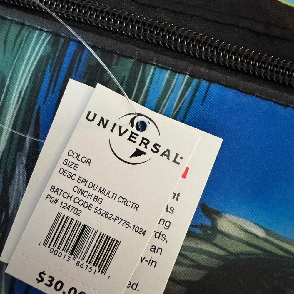 Universal Studios EPIC Dark Universe Monsters Cinch Bag Dracula Frankenstein NWT